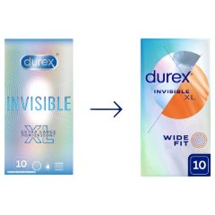 Durex Invisible XL - extra nagy óvszer (10db)