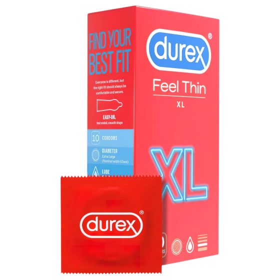 Durex Feel Thin XL - élethű érzés óvszer (10db)