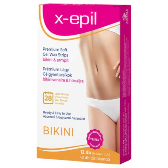 X-Epil - használatra kész gyantacsík 12db - bikini/hónalj