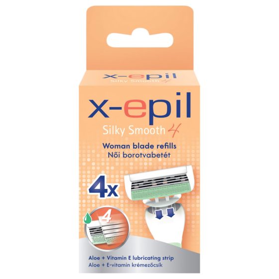 X-Epil Silky Smooth - női borotvabetét 4 pengés (4db)