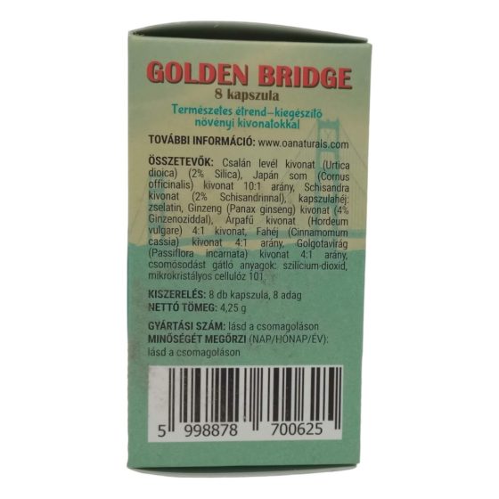 Golden Bridge - étrend-kiegészítő növényi kivonatokkal (8db)