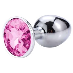 Desirel Pink Jewel S - anál plug (ezüst-pink)