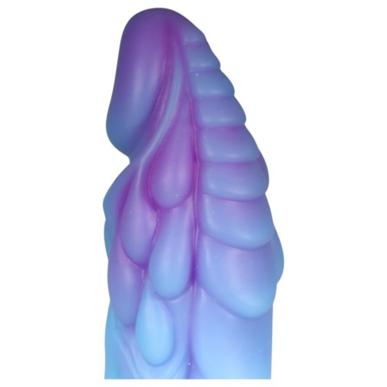 OgazR - világító sárkány dildó - 22cm (lila-rózsaszín)