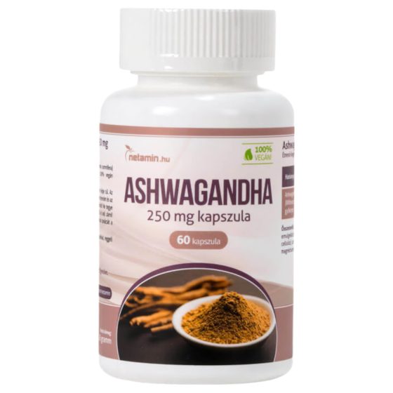 Netamin Ashwagandha 250mg - étrend-kiegészítő kapszula (60db)