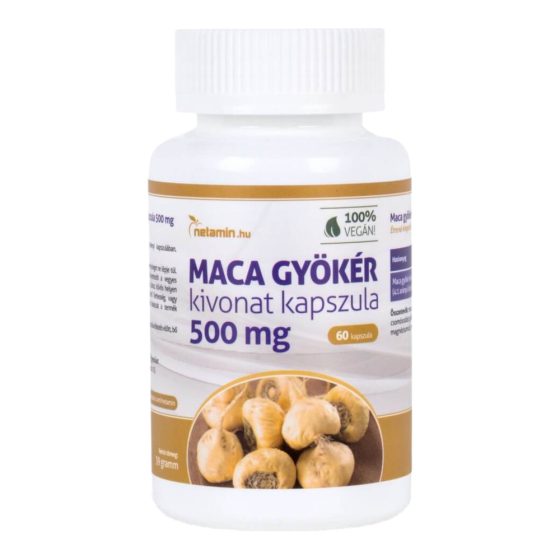 Netamin Maca 500 mg - étrend-kiegészítő kapszula (60db)