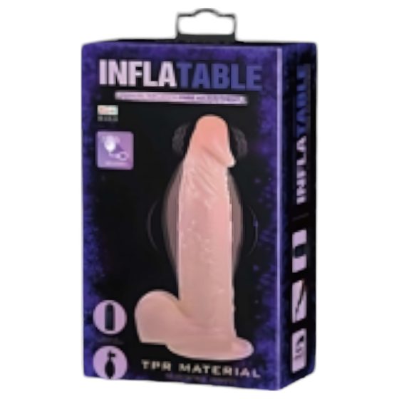 Baile Inflatable - felfújható élethű vibrátor (natúr)