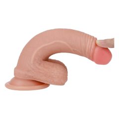   Lovetoy Nature Cock - kétrétegű élethű dildó - 18cm (natúr)