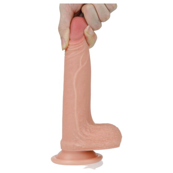 Lovetoy Nature Cock - kétrétegű élethű dildó - 18cm (natúr)