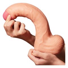   Lovetoy Nature Cock - kétrétegű élethű dildó - 28cm (natúr)