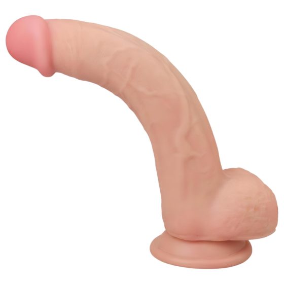 Lovetoy Sliding-Skin - kétrétegű dildó - 23cm (natúr)