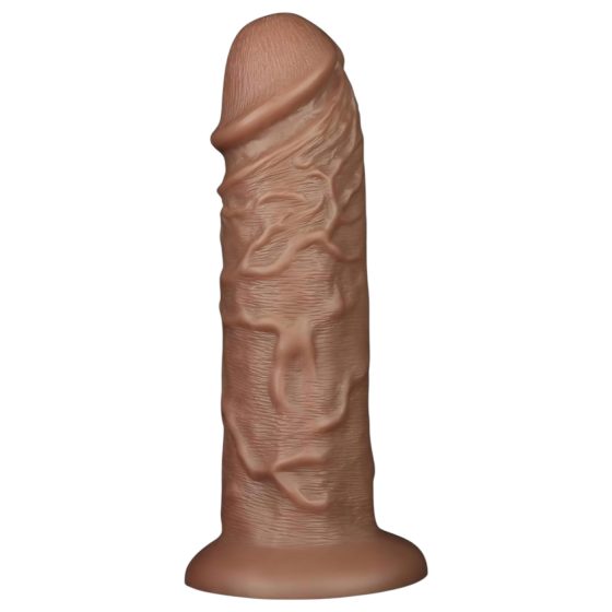 Lovetoy Chubby - tapadótalpas élethű dildó - 25cm (natúr)