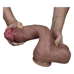   Lovetoy Nature Cock - kétrétegű élethű dildó - 26cm (natúr)