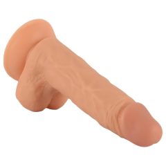 Mr. Rude - tapadótalpas, herés dildó - 19cm (natúr)