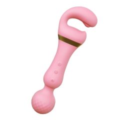   Tracy's Dog Magic Wand - akkus, 3in1 masszírozó vibrátor (pink)