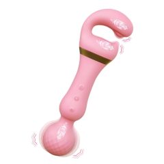   Tracy's Dog Magic Wand - akkus, 3in1 masszírozó vibrátor (pink)