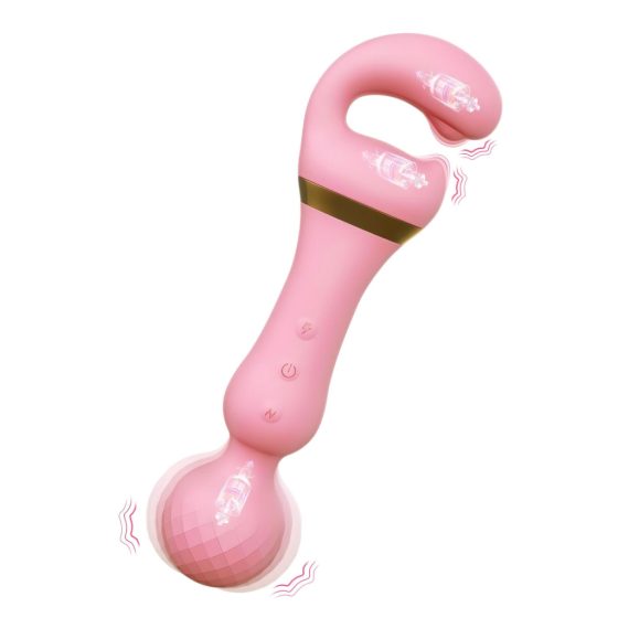 / Tracy's Dog Magic Wand - akkus, 3in1 masszírozó vibrátor (pink)