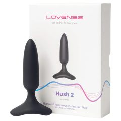   LOVENSE Hush 2 XS - akkus kis anál vibrátor (25mm) - fekete