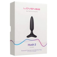   LOVENSE Hush 2 XS - akkus kis anál vibrátor (25mm) - fekete