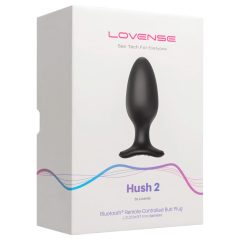 LOVENSE Hush 2 L - akkus kis anál vibrátor (57mm) - fekete