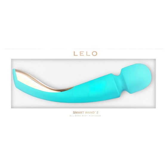 LELO Smart Wand 2 - nagy - akkus, masszírozó vibrátor (türkiz)