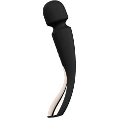   LELO Smart Wand 2 - nagy - akkus, masszírozó vibrátor (fekete)