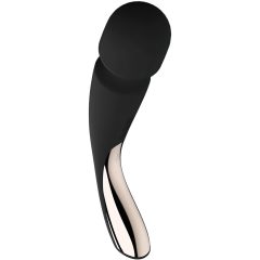   LELO Smart Wand 2 - nagy - akkus, masszírozó vibrátor (fekete)