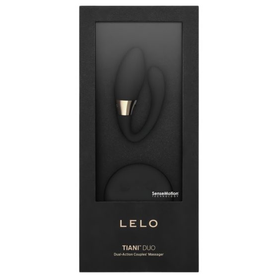 LELO Tiani Duo - szilikon párvibrátor (fekete)