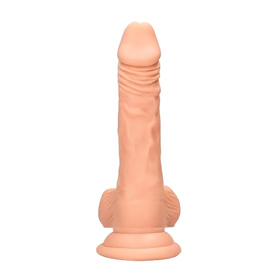 RealRock Dong 7 - élethű, herés dildó (17cm) - natúr