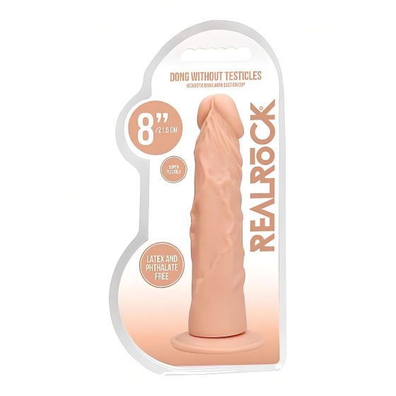 RealRock Dong 8 - élethű dildó (20cm) - natúr