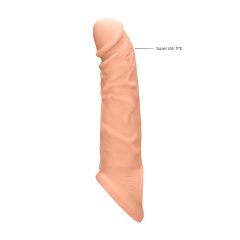 RealRock Penis Sleeve 8 - péniszköpeny (21cm) - natúr