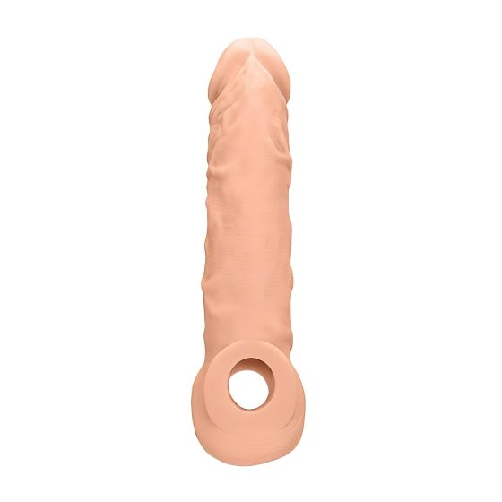 RealRock Penis Sleeve 8 - péniszköpeny (21cm) - natúr