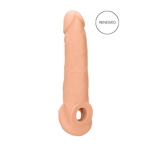 RealRock Penis Sleeve 9 - péniszköpeny (21,5cm) - natúr