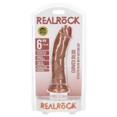 RealRock - realisztikus dildó - 15,5cm (sötét natúr)