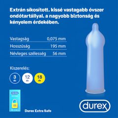 Durex extra safe - biztonságos óvszer (12db)