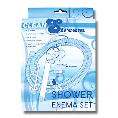   Shower Enema - aluminium intim zuhany komplett szett (ezüst)