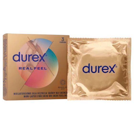 Durex Real Feel - latexmentes óvszer (3db)