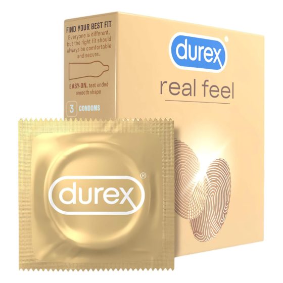 Durex Real Feel - latexmentes óvszer (3db)