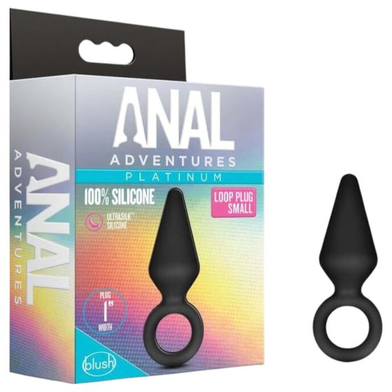 Anal Adventures Platinum S - anál plug (fekete) - kicsi