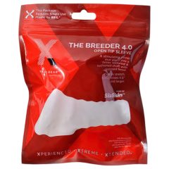   Perfect Fit Breeder - nyitott péniszköpeny (10 cm) - tejfehér