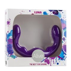Alive Luna - kétvégű dildó - 25cm (lila)