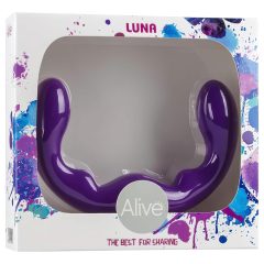 Alive Luna - kétvégű dildó - 25cm (lila)