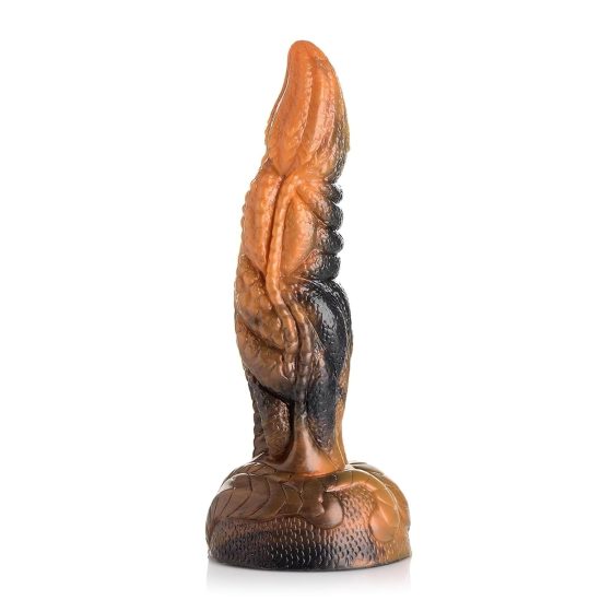 Creature Cocks Ravager - textúrált szilikon dildó - 20cm (narancs)