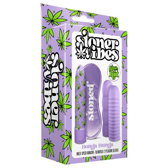 Stoner Bonga Bunga - rúd vibrátor szett (4 részes) - lila