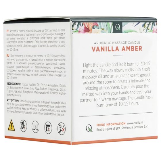 Exotiq Vanilla Amber - masszázsgyertya (60g) 