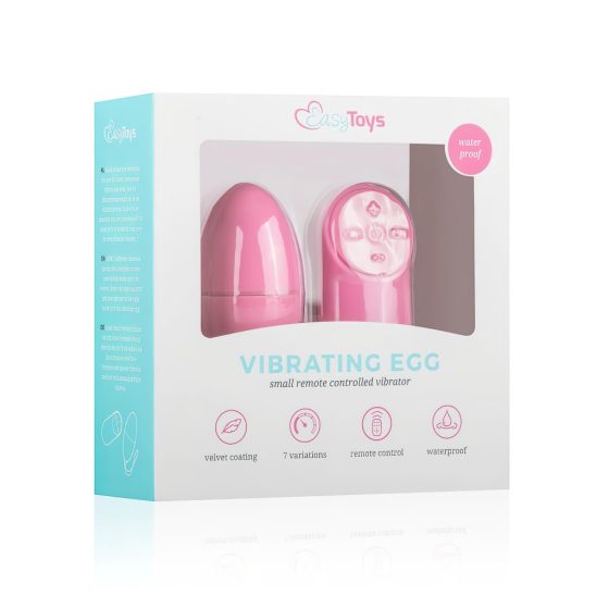 Easytoys - 7 ritmusú rádiós vibrációs tojás (pink)