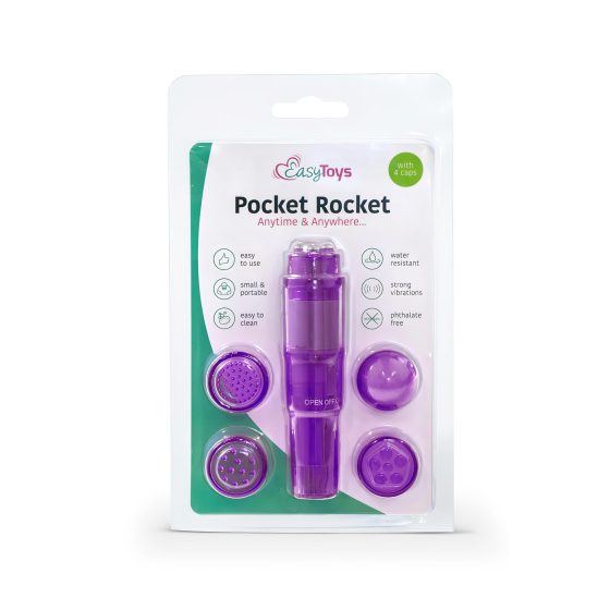 Easytoys Pocket Rocket - vibrátoros szett - lila (5 részes)