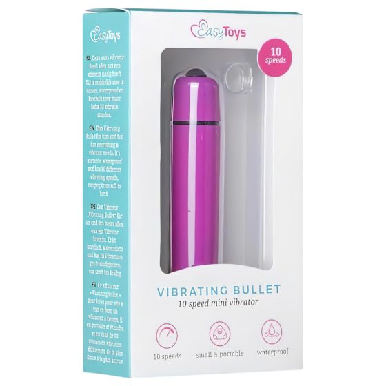 Easytoys Bullet - vízálló rúdvibrátor (lila)