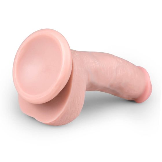 Easytoys - tapadótalpas, herés dildó (15cm) - natúr