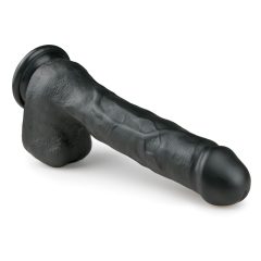   Easytoys - tapadótalpas, herés nagy dildó (29,5cm) - fekete