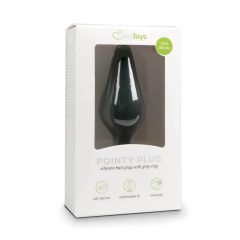 Easytoys Pointy Plug S - anál dildó (fekete) - kicsi